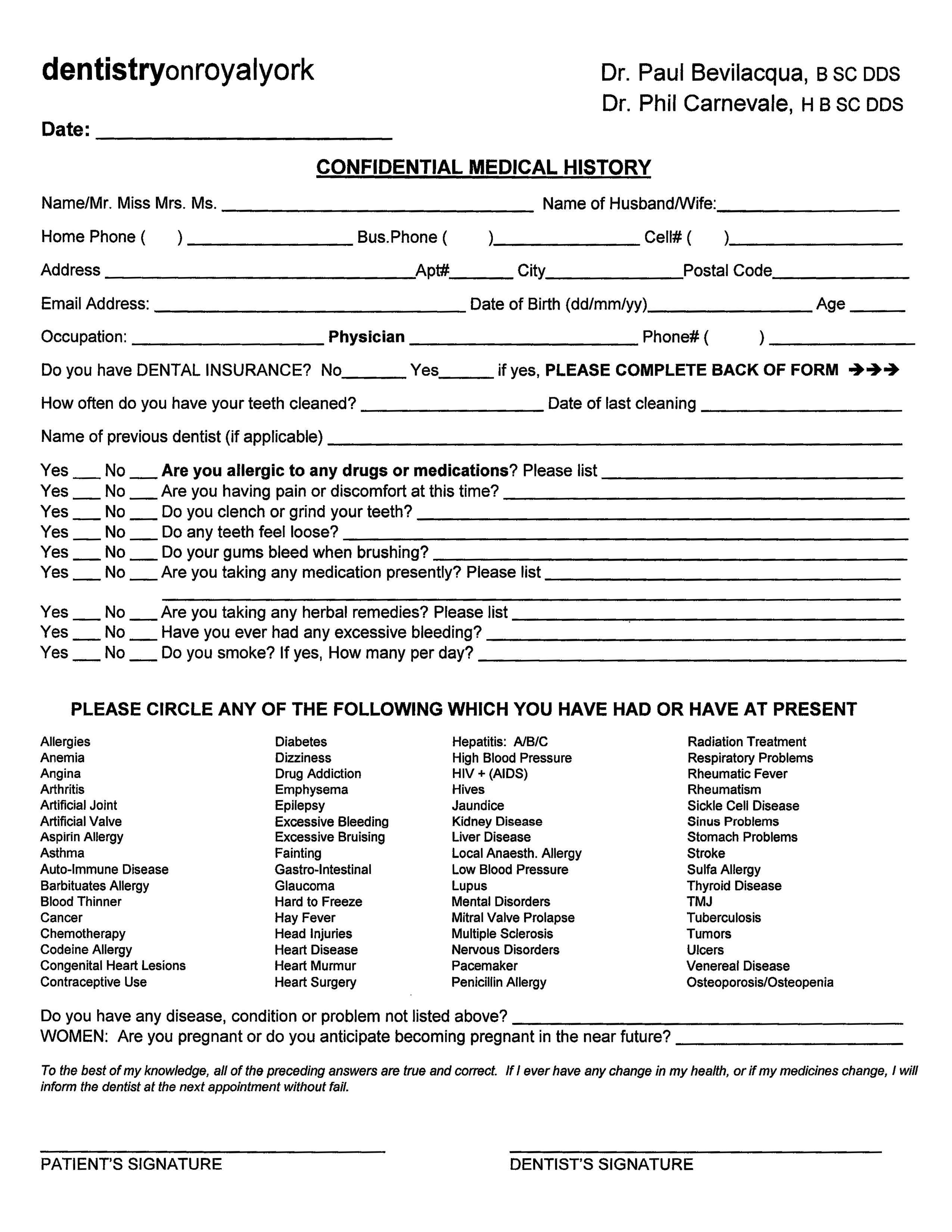 Forms Dentistry on Royal York